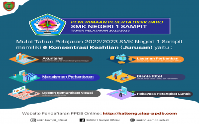 INFORMASI PPDB SMK NEGERI 1 SAMPIT Tahun Pelajaran 2022/2023